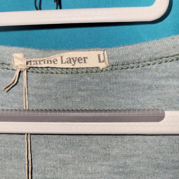 Marine Layer Womens Striped Maxi Dress Blue & Gray Size L - Picture 5 of 8